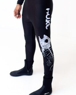 Hukt Quick Dry Tights with Reflective Print – Black